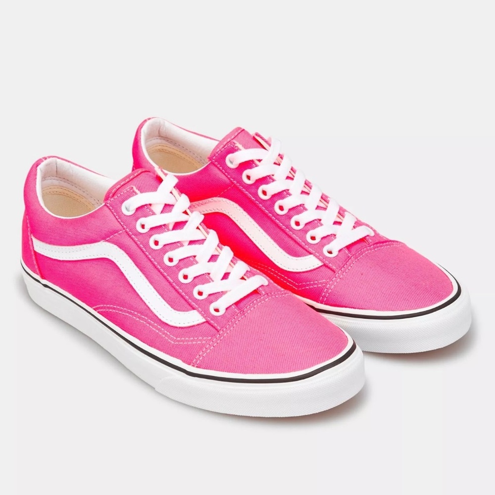 Vans Pink and White Sneakers